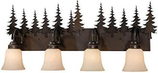 Alt view image 7 of 13 - Vaxcel Yosemite 4L Vanity Burnished Bronze - VL55504BBZ