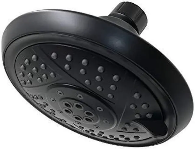 Alt view image 3 of 3 - kingston brass kx1550 vilbosch 5inch 5function shower head, matte black