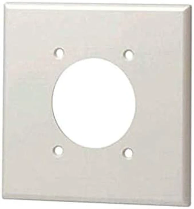 Alt view image 4 of 4 - Leviton 80726 2-Gang Flush Mount 2.15-Inch Diameter Device Receptacle Wallplate, Brown