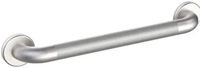 Alt view image 3 of 3 - WINGITS WGB6SSKN24 24" Length, Knurled, Stainless Steel, Premium Grab Bar, Satin
