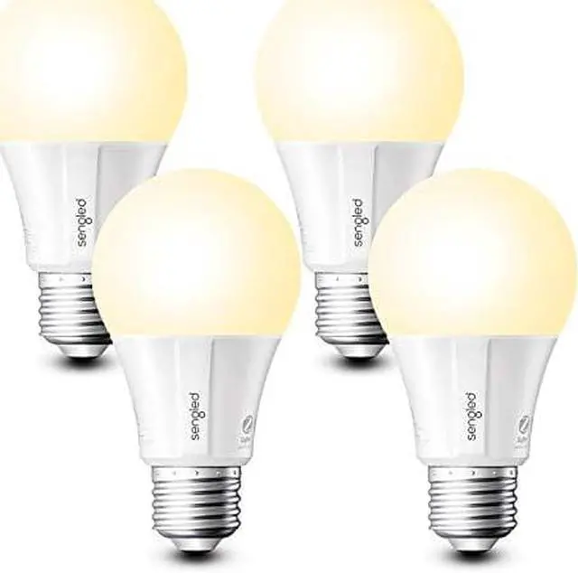 Alt view image 2 of 2 - sengled smart led soft white a19 bulb, hub required, 2700k 60w equivalent, works with alexa, google assistant & smartthings, 4 pack
