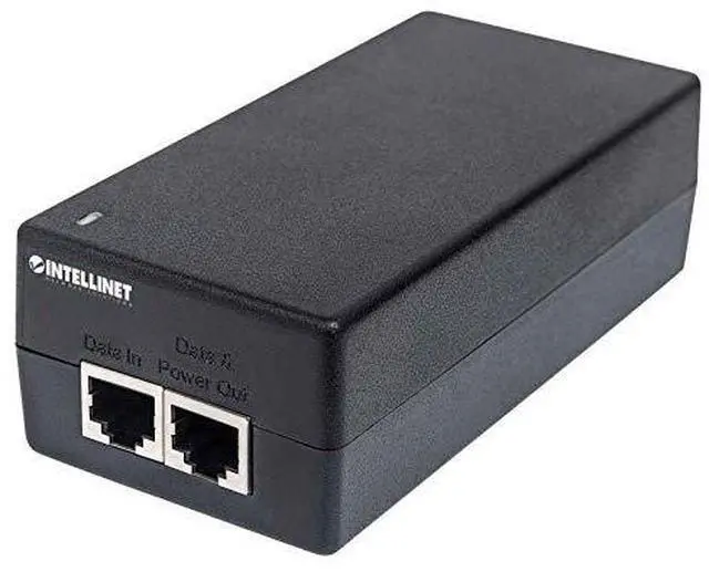 Alt view image 13 of 17 - Intellinet Gigabit Ultra PoE Injector, One 60 W Port, IEEE 802.3at/af Compliant, Plastic Housing, Wall-mount Option