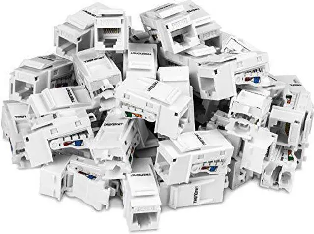 Alt view image 15 of 20 - TRENDnet TC-K50C6 Cat6 Keystone Jack - 50-Pack