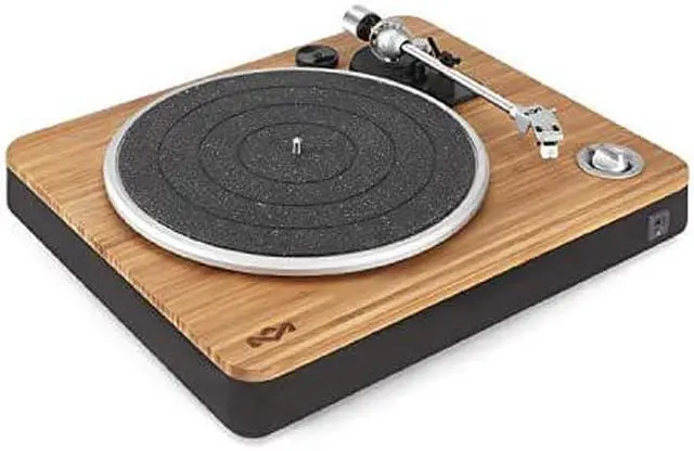 Alt view image 14 of 15 - House Of Marley Stir It Up Turn Table, EM-JT000-SB