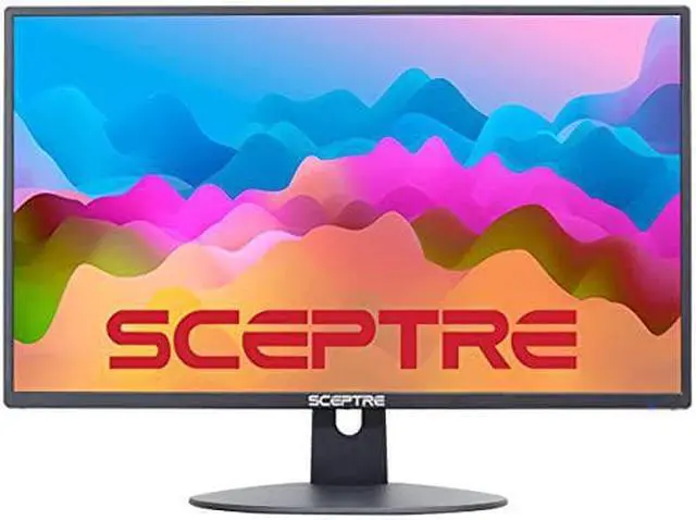Alt view image 8 of 14 - sceptre e249w-19203r 24-inch fhd led gaming monitor 2x hdmi vga 75hz build-in speakers, machine black