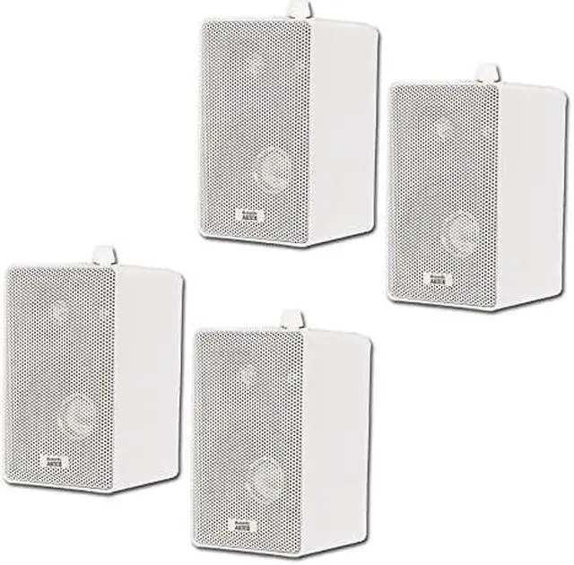 Alt view image 8 of 8 - Acoustic Audio 251W Indoor Outdoor 3 Way Speakers 800 Watt White 2 Pair Pack 251W-2Pr