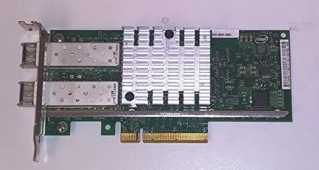 Alt view image 2 of 2 - Intel X520-SR2 2-Port 10G SFP+ Ethernet, PCI-e E10G42BFSR 82599ES Converged Network Adapter, PCI-E