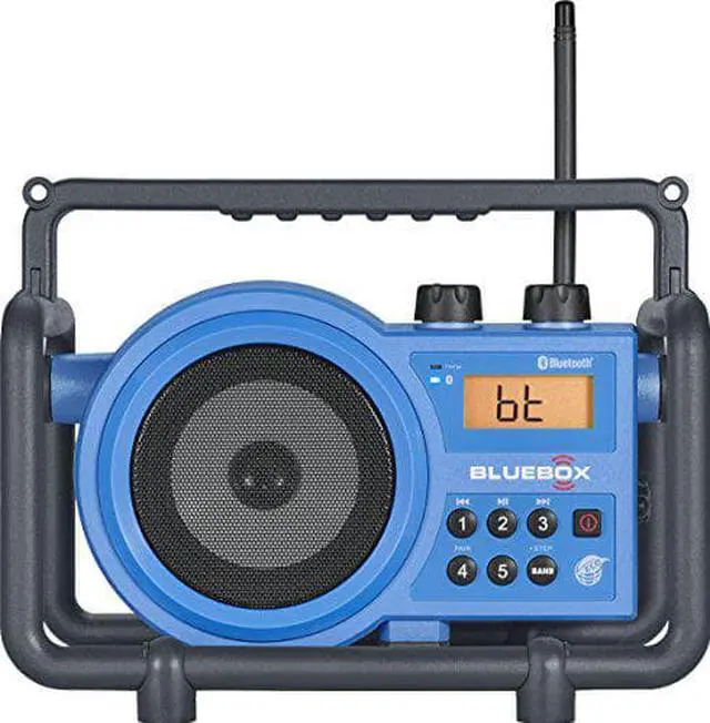 Alt view image 9 of 9 - Sangean - BB-100 - Sangean FM / AM / Bluetooth / Aux-in Ultra Rugged Digital Tuning Receiver - 5 x FM, 5 x AM PresetsLCD