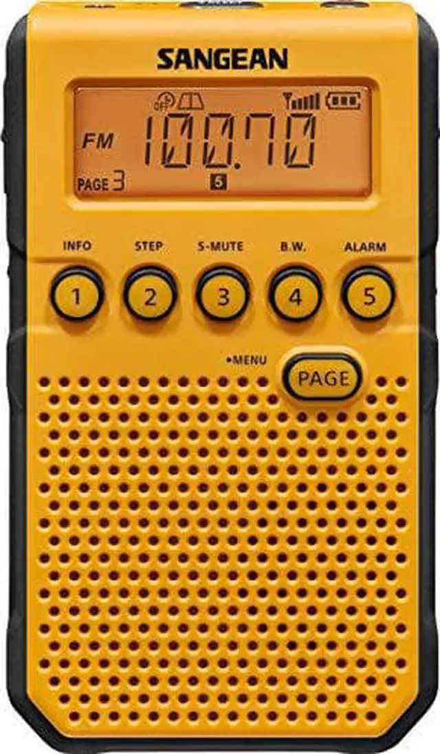 Alt view image 14 of 14 - Sangean - DT-800YL - Sangean DT-800YL Weather & Alert Radio - with Weather Disaster, Child Abduction Emergency (Amber