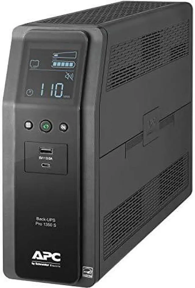 Alt view image 3 of 20 - APC BR1350MS Back-UPS Pro BR 1350VA/810W Sinewave 10 Outlets UPS