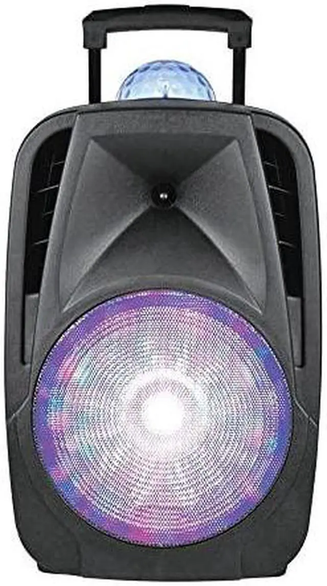 Alt view image 5 of 5 - Supersonic - IQ-6112DJBT-BLK - IQ Sound Portable Bluetooth Speaker System - 35 W RMS - Black - 40 Hz to 20 kHz - Battery