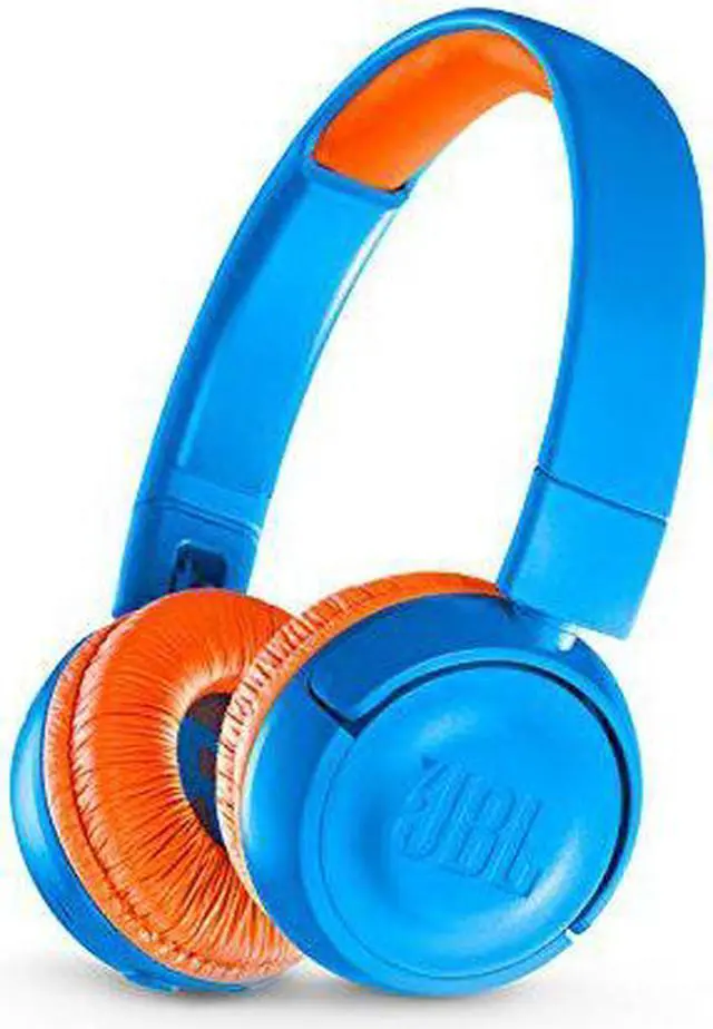 Alt view image 11 of 11 - JBL JR 300BT Kids On-Ear Wireless Headphones with Safe Sound Technology (Blue/Orange)
