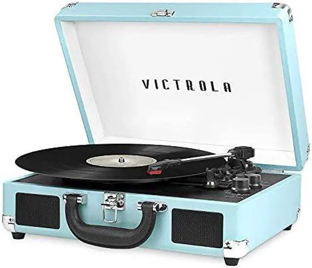Alt view image 14 of 14 - INNOVATIVE TECHNOLOGY INN-VSC-550BT-TRQ BLUETOOTH SUITCASE TURNTABLE IN TURQUOIS