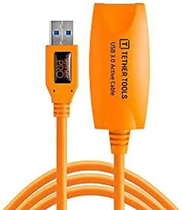Alt view image 4 of 6 - Tether Tools 16 Ft TetherPro USB 3.0 Active Extension Cable (Hi-Visibility Oran