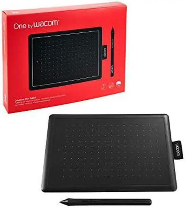 Alt view image 16 of 20 - One by Wacom - Graphic Drawing Tablet for Beginners, Small Black & Red, Compatible with Windows and Mac