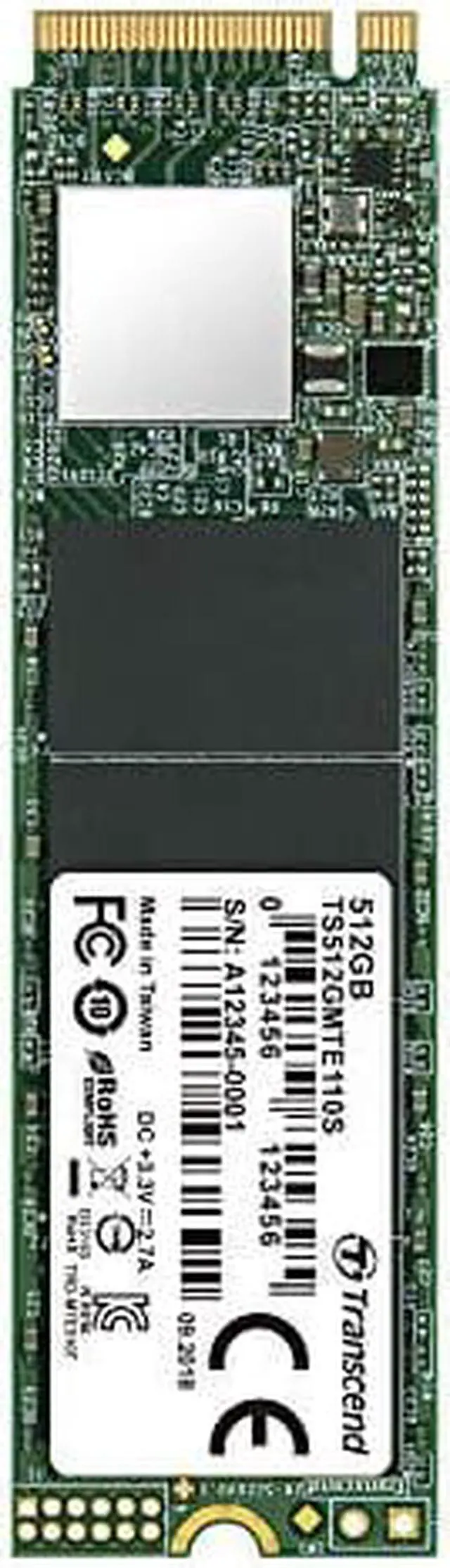 Alt view image 15 of 20 - Transcend 110S 512GB M.2 2280 PCIe GEN3X4 3D TLC Double-sided Internal Solid State Disk TS512GMTE110S