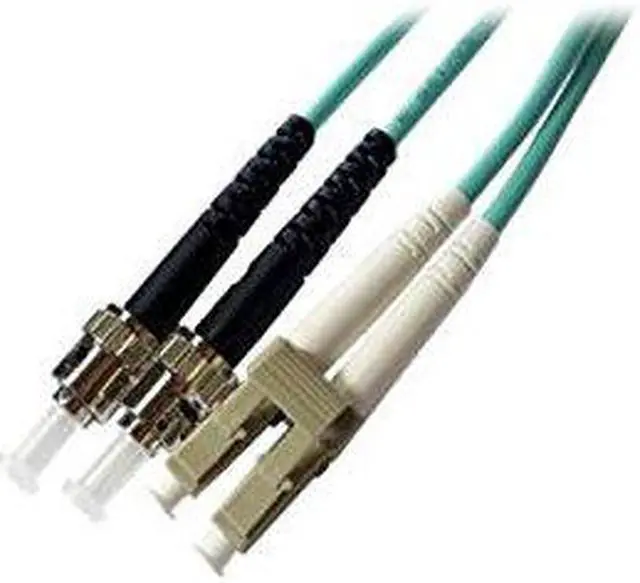 Alt view image 7 of 7 - Axiom LCSTOM4MD8M-AX Patch Cable - St Multi-Mode (M) To Lc Multi-Mode (M) - 26 Ft - Fiber Optic - 50 / 125 Micron - Om4 - Riser - Aqua