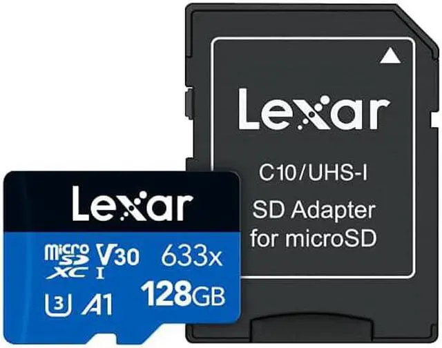 Alt view image 2 of 2 - Lexar High-Performance 633x 128GB microSDXC UHS-I Card with SD Adapter