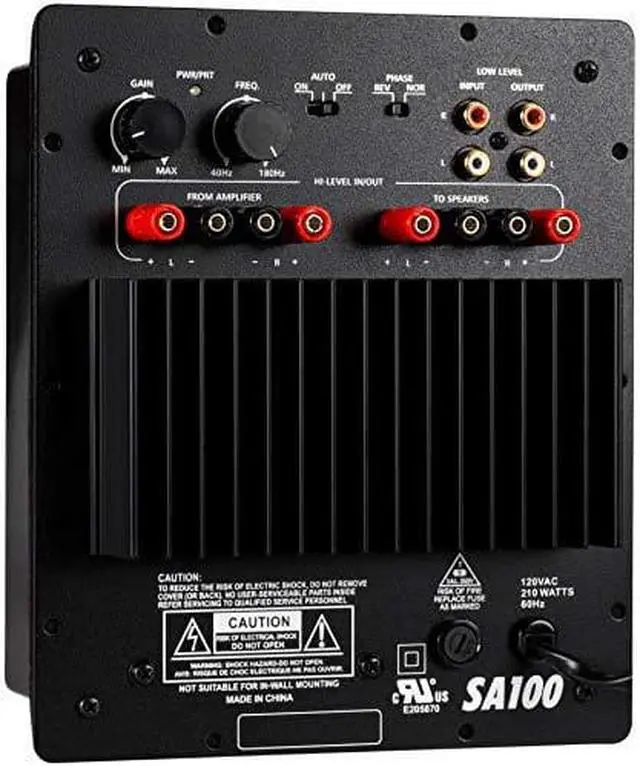 Alt view image 11 of 11 - Dayton Audio SA100 100W Subwoofer Amplifier 300-802