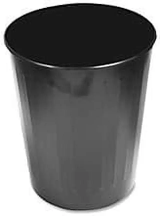 Alt view image 11 of 11 - Genuine Joe Steel 6 Gallon Fire-safe Trash Can - 6 gal Capacity - 14" Height x 13" Depth - Metal, Steel - Black  GJO5889