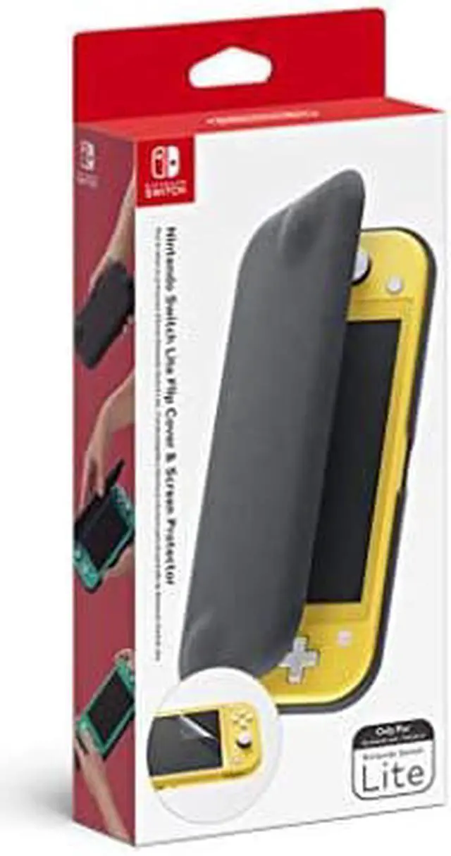 Alt view image 10 of 10 - Nintendo Switch Lite Flip Cover & Screen Protector