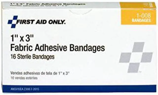 Main image of Fabric Adhesive Bandages 1 x 3 16/Box 1008