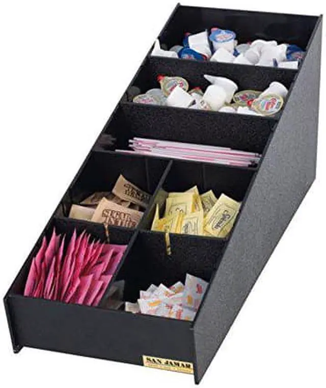 Alt view image 3 of 3 - SAN JAMAR L2900GR Condiment and Straw Organizer