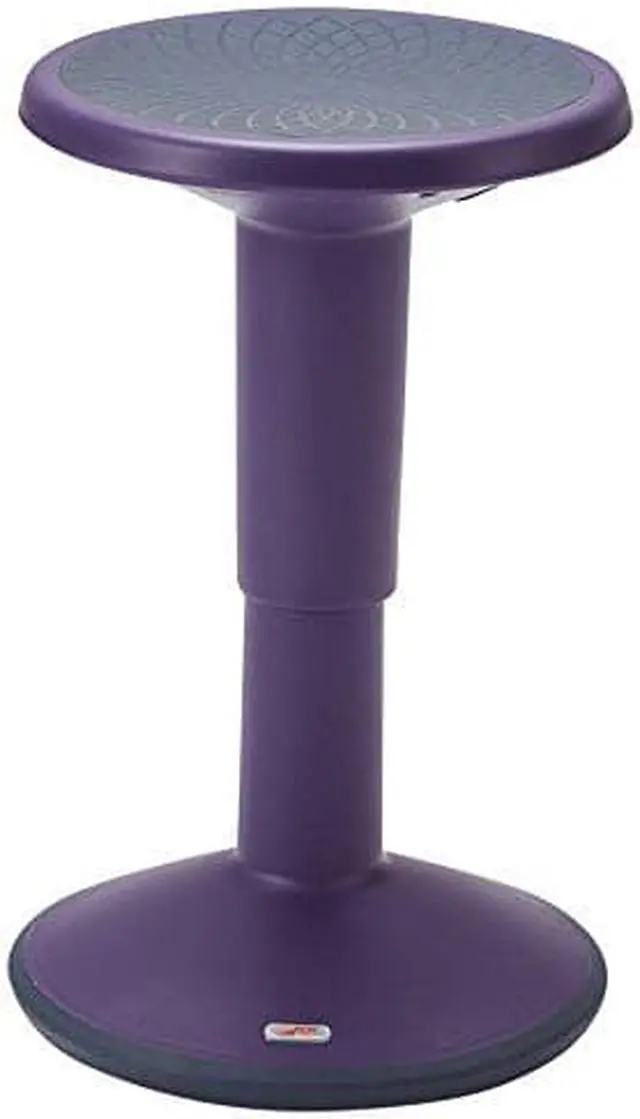 Main image of ECR4Kids SitWell Height-Adjustable Wobble Stool - Active Flexible Seating Chair for Kids and Adults - School and Office, Eggplant (ELR-15621-EP)