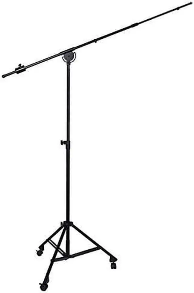Main image of LyxPro SMT-2 Professional Microphone Stand Heavy Duty 90 Studio Overhead Boom Stand with Rolling Casters, 87 Extra Long Telescoping Arm Mount, Foldable Tripod Legs & Adjustable Counterweight