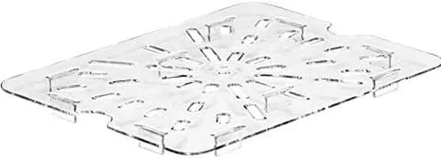 Main image of Cambro 300780802 Clear Camwear Drain Shelf for Half Size Food Pans