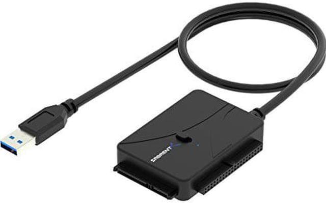 Alt view image 8 of 10 - Sabrent USB 3.0 to SSD/SATA/IDE 2.5/3.5/5.25-INCH Hard Drive Converter with UL Power Supply & LED Activity Lights [10TB Support] (USB-DS12)