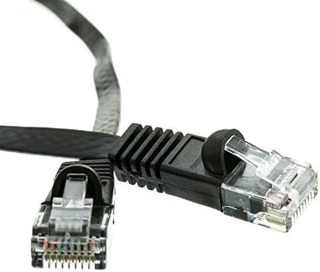 Alt view image 3 of 3 - CableWholesale 10X8-62210 Cat6 Black Flat Ethernet Patch Cable  32 AWG  10 foot