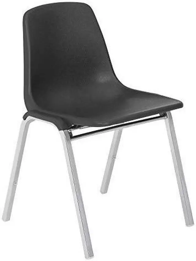 Alt view image 2 of 4 - NATIONAL PUBLIC SEATING 8125 Stacking Chair, 8100 Series, Polypropylene Blue,