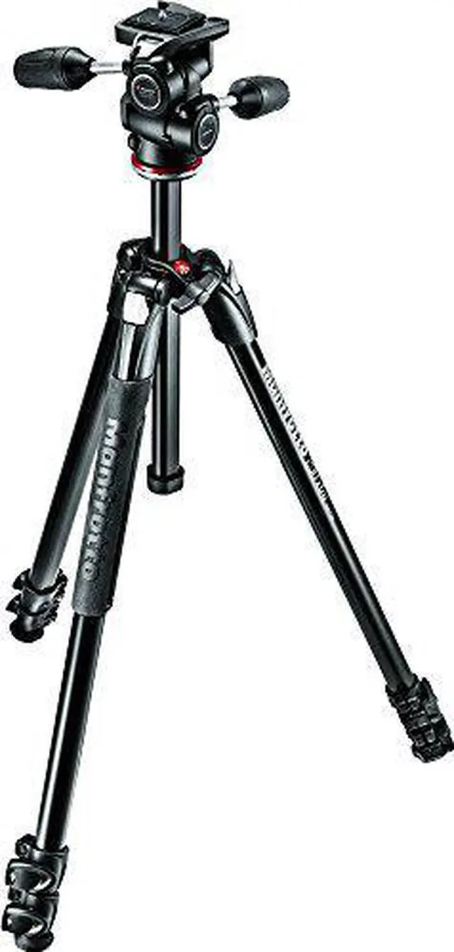 Alt view image 12 of 14 - Manfrotto 290 Xtra 3-Section Aluminum Tripod with 804 3-Way Pan and Tilt Head