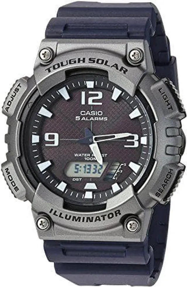 Alt view image 9 of 10 - CASIO AQS810W-1A4V Gunmetal Ana Digi Watch