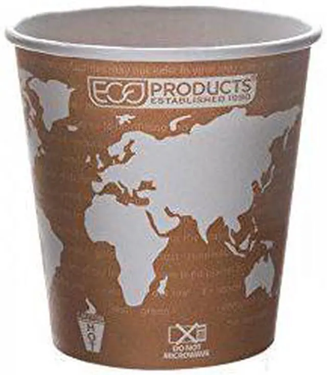Alt view image 10 of 10 - World Art Renewable Compostable Hot Cups 10 oz. 50/PK 20 PK/CT