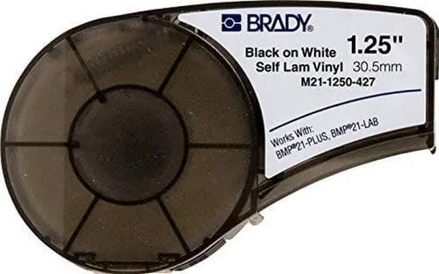 Alt view image 3 of 6 - Brady Label Cartridge for BMP21 Series Printers, White/Translucent