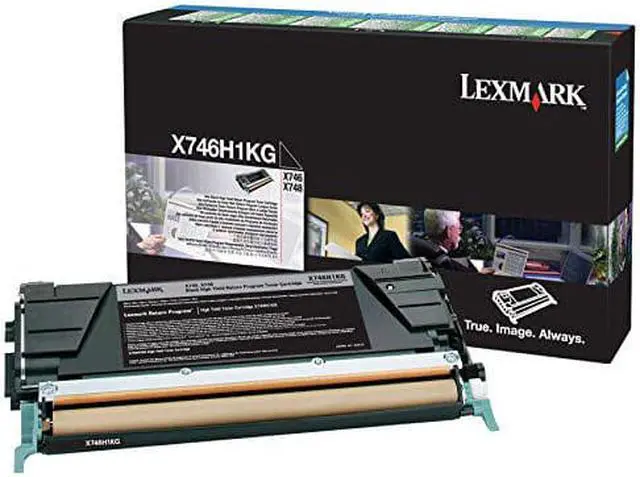 Alt view image 2 of 2 - lexmark lexx746h1kg toner cartridge black laser, 12000 page 1 / pack toner
