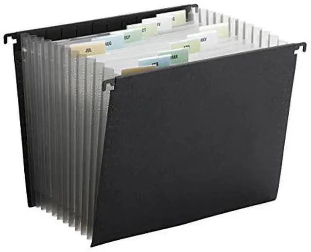 Alt view image 17 of 17 - Smead Hanging Expanding File Portable Ltr 11-7/8"x9-1/4" BK 65125
