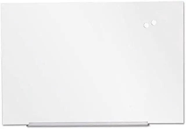 Alt view image 3 of 3 - Universal Frameless Magnetic Glass Marker Board, 72" X 48", White UNV43204