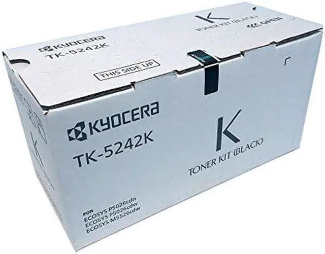 Alt view image 6 of 6 - Black Toner Cartridge for Kyocera TK-5242K ECOSYS M5526cdw, ECOSYS P5026cdw, Genuine Kyocera Brand
