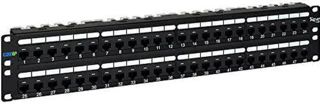 Alt view image 7 of 7 - PATCH PANEL- CAT 6A- 48-PORT- 2 RMS
