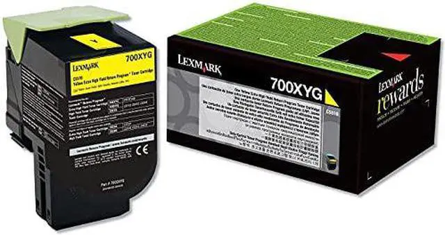 Alt view image 9 of 10 - Lexmark 70C0XYG TAA Extra High Yield Return Program Toner Cartridge - Yellow