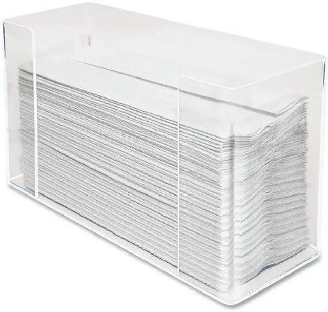 Alt view image 12 of 13 - Kantek KTKAH190 C-Fold-Multifold Towel Dispenser- 11-.50in.4-.13in.x6-.75in.- Clear