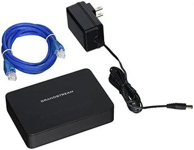 Alt view image 2 of 6 - grandstream gs-ht814 4 port ata with 4 fxs ports and gigabit nat router voip phone and device, black