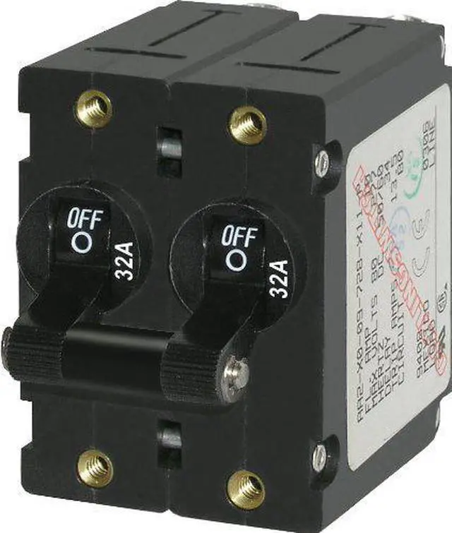 Alt view image 2 of 3 - BLUE SEA 7349 CIRCUIT BREAKER AA1 32A BLACK
