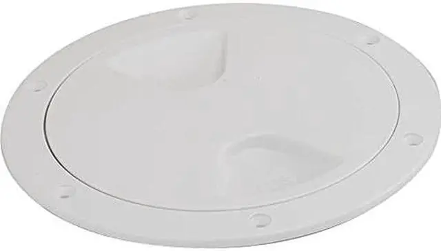 Alt view image 4 of 5 - SEA DOG POLYPROPYENE DECK PLATE WHITE 4"