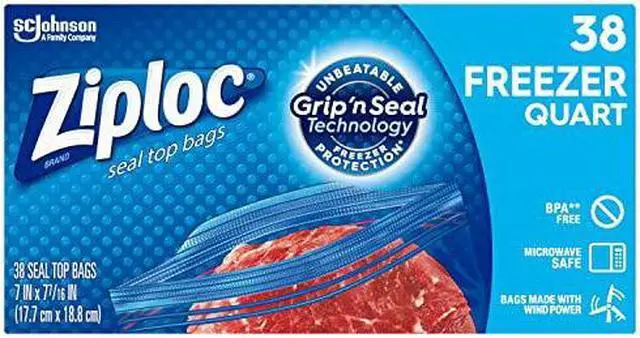 Alt view image 14 of 14 - 00381 Freezer Bag, 1-Qt., 38-Ct. Value Pack - Quantity 1
