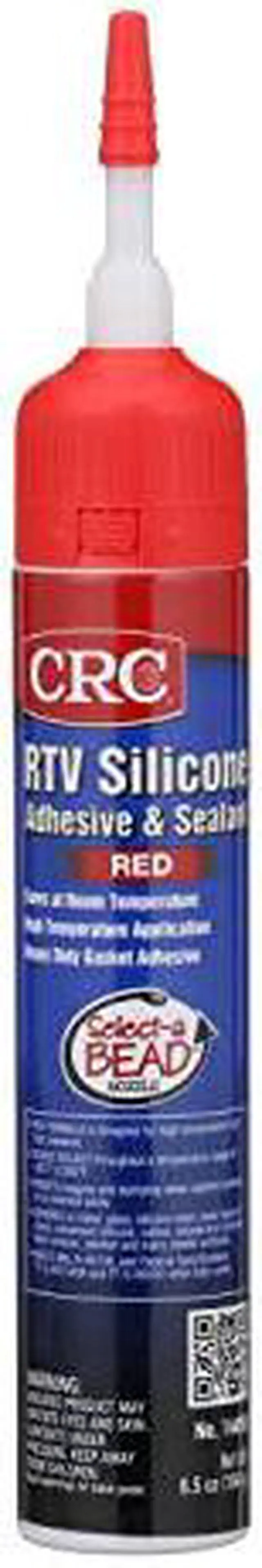 Alt view image 3 of 3 - CRC 14059 High Temp., Low Odor Gasket Sealant, 6.5 oz, Red, Temp Range -80 to
