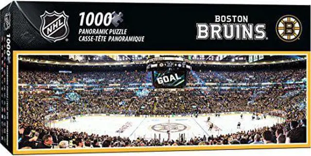 Alt view image 5 of 6 - MasterPieces 1000 Piece Sports Jigsaw Puzzle - NHL Boston Bruins Center View Panoramic - 13"x39"